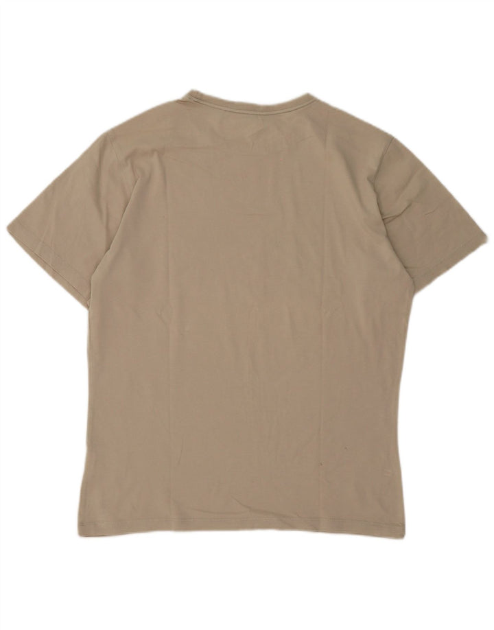 Tricou cu grafic Jack Wolfskin pentru bărbați Top Medium Bej Bumbac