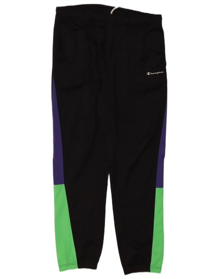 Pantaloni de trening pentru bărbați CHAMPION Pantaloni de jogging XL Poliester color bloc negru