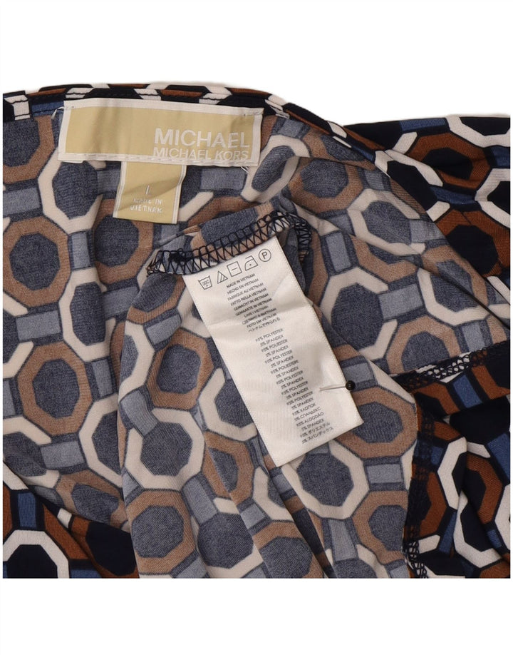 Bluză pentru femei Michael Kors UK 14 mare, multicoloră, geometrică