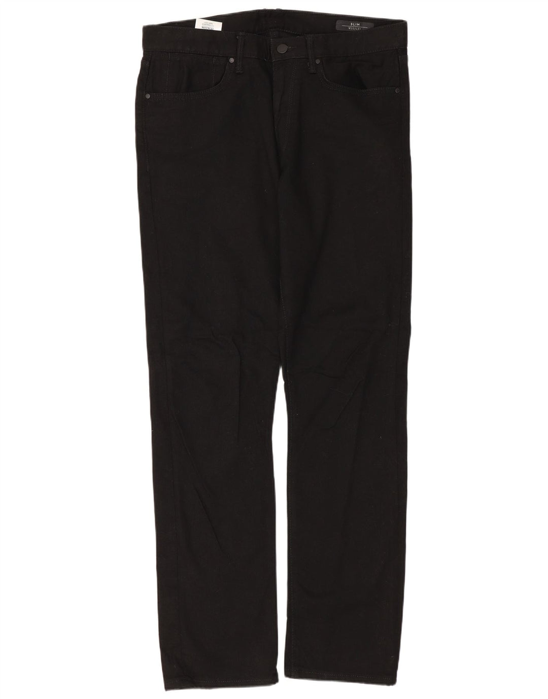 MARKS & SPENCER Blugi slim pentru bărbați W32 L31 bumbac negru