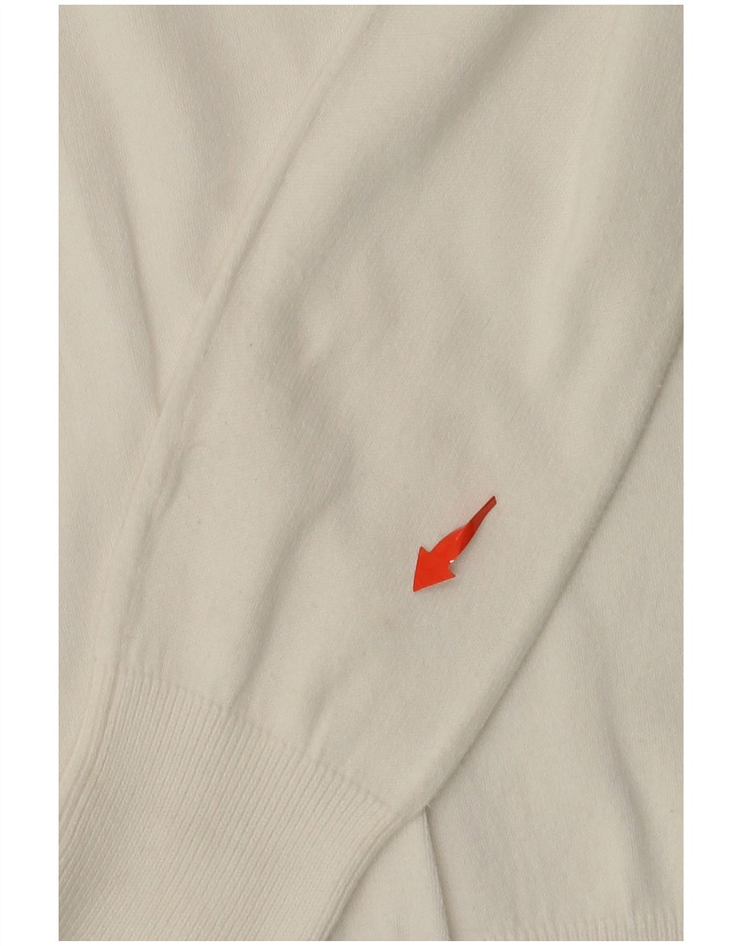 Pulover cu decolteu în V ZARA pentru femei UK 14 mare, alb
