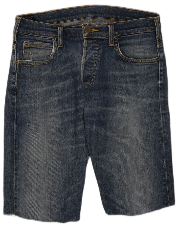 Pantaloni scurți Lee Powell Denim W30, bumbac albastru mediu