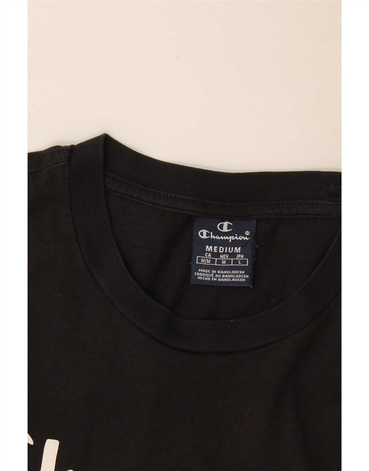 Tricou grafic pentru bărbați Champion Top Mediu Negru
