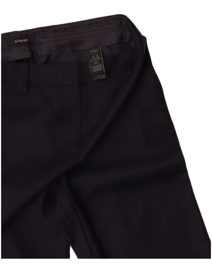 MARKS & SPENCER Pantaloni de costum pentru femei UK 10 Small W32 L33 Bleumarin