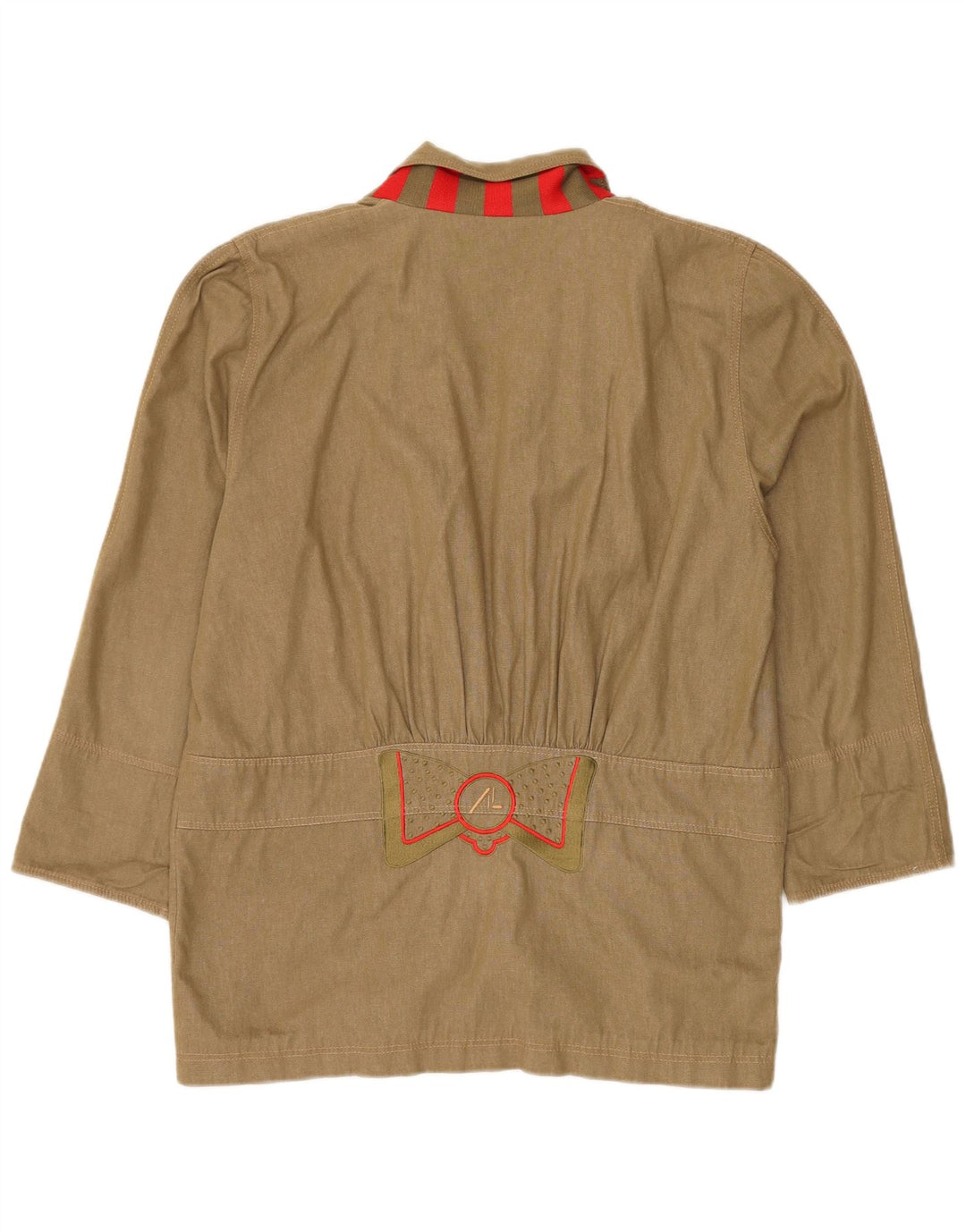 Jachetă vintage pentru femei cu paragate cu 3 nasturi IT 42 bumbac verde mediu