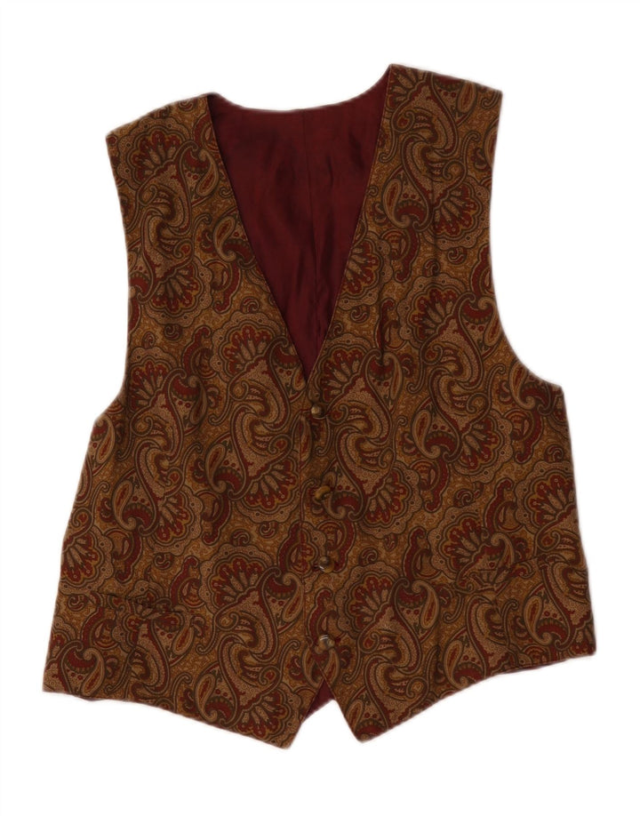 Vestă vintage pentru bărbați, maro mediu cachetaie
