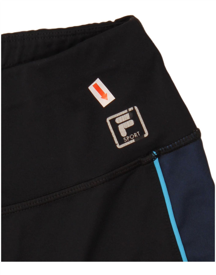 Leggings Capri Fila pentru femei UK 18 XL Poliester negru color bloc