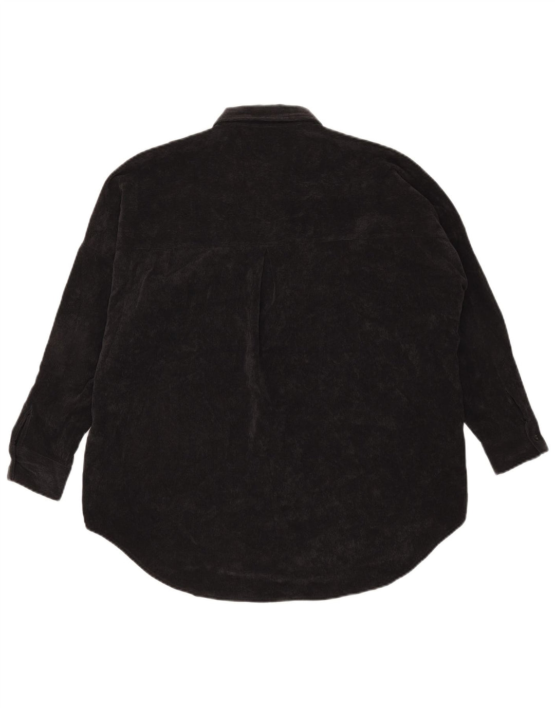 Cămașă supradimensionată din velur pentru femei Zara UK 6 XS Poliester negru