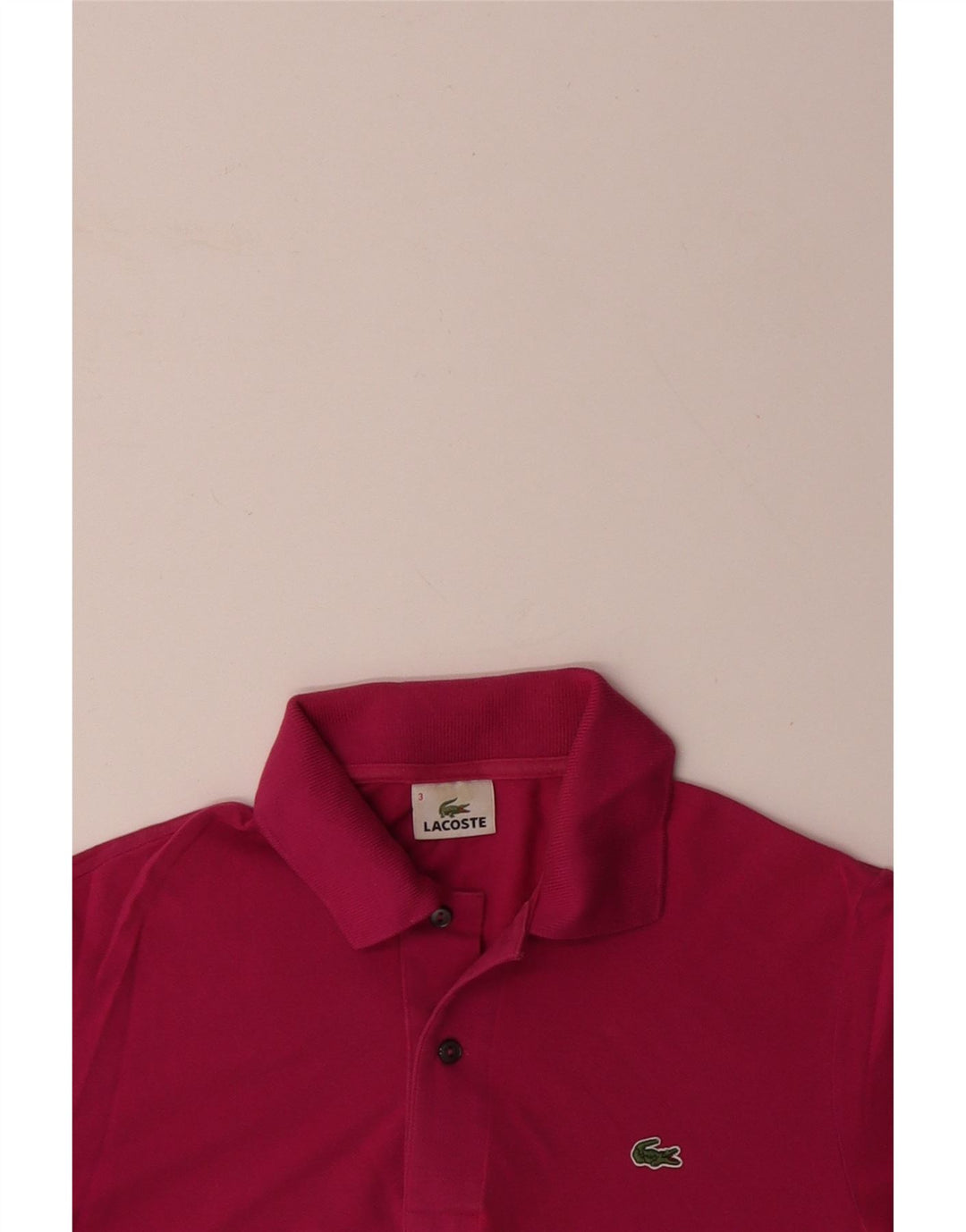 Tricou polo LACOSTE pentru barbati marimea 3 mic bumbac roz