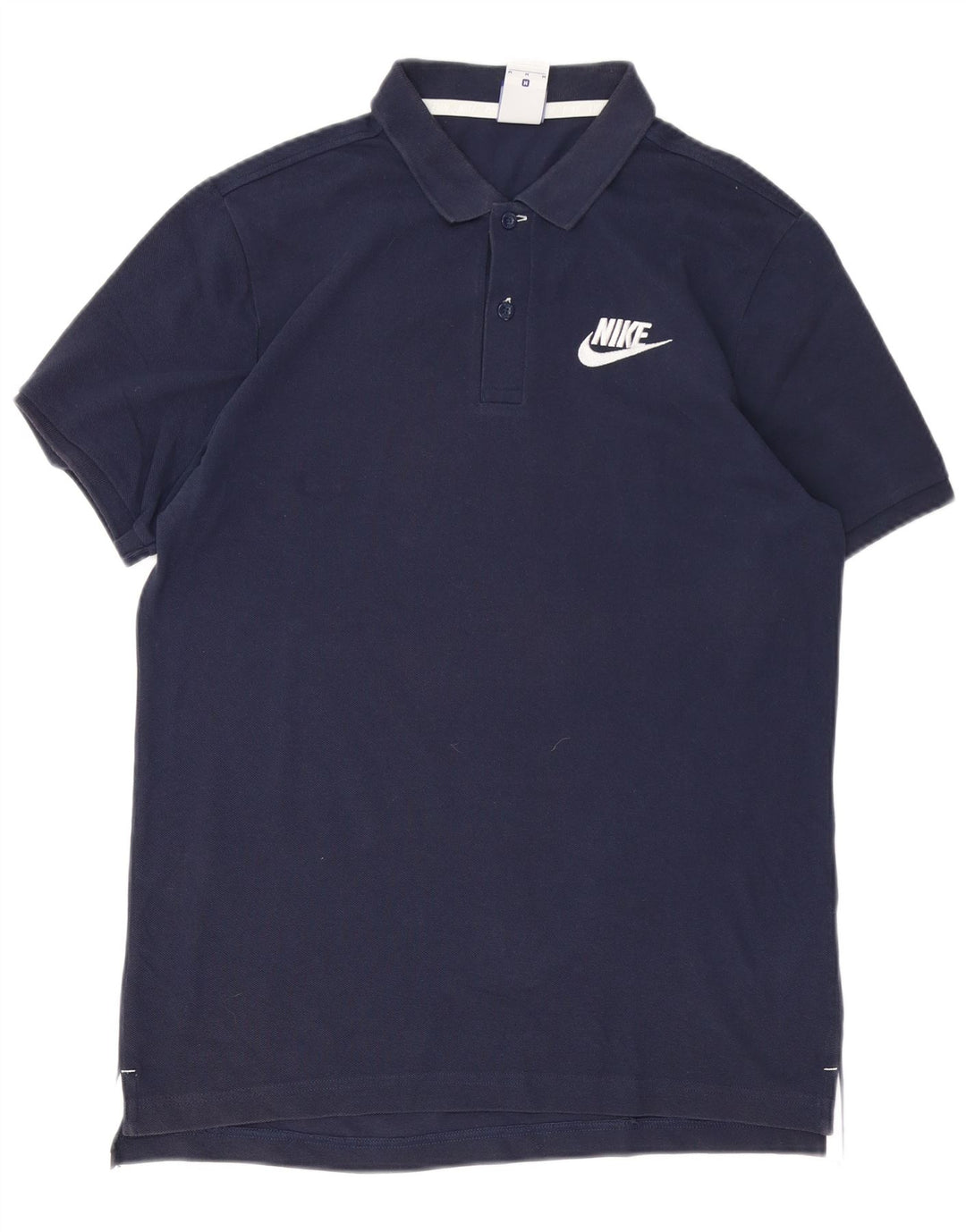 Tricou polo Nike pentru bărbați, bumbac, albastru bleumarin mediu