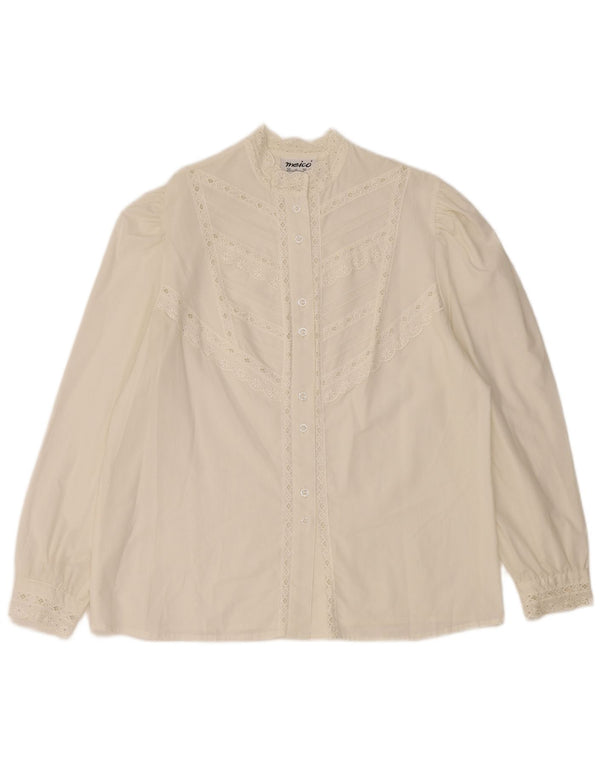 Bluză cămașă pentru femei MEICO EU 44 XL Alb Floral