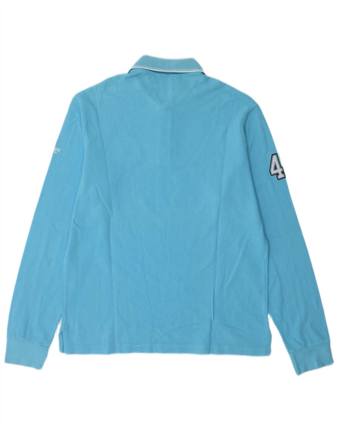 MURPHY & NYE Tricou polo cu mânecă lungă pentru bărbați, mare, albastru