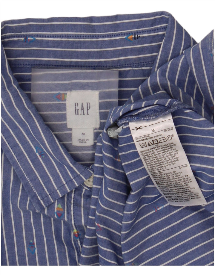 Rochie cămașă pentru femei GAP UK 14, bumbac cu dungi albastre medii