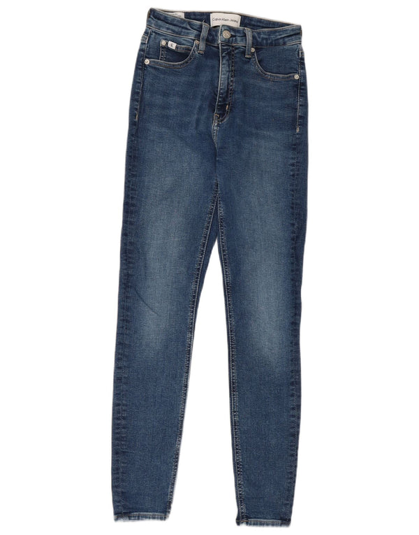 Blugi skinny pentru femei Calvin Klein W26 L27 Bumbac albastru