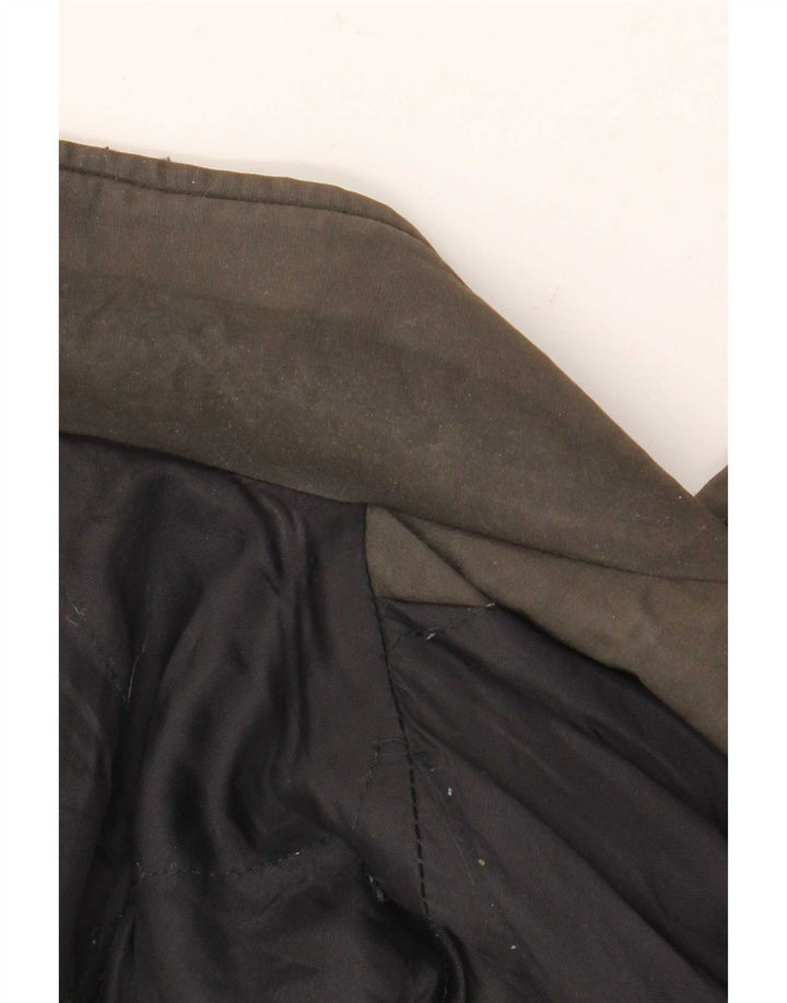 Jachetă Bomber Vintage pentru bărbați, cu tăiere lejeră, IT 48, gri mediu, viscoză