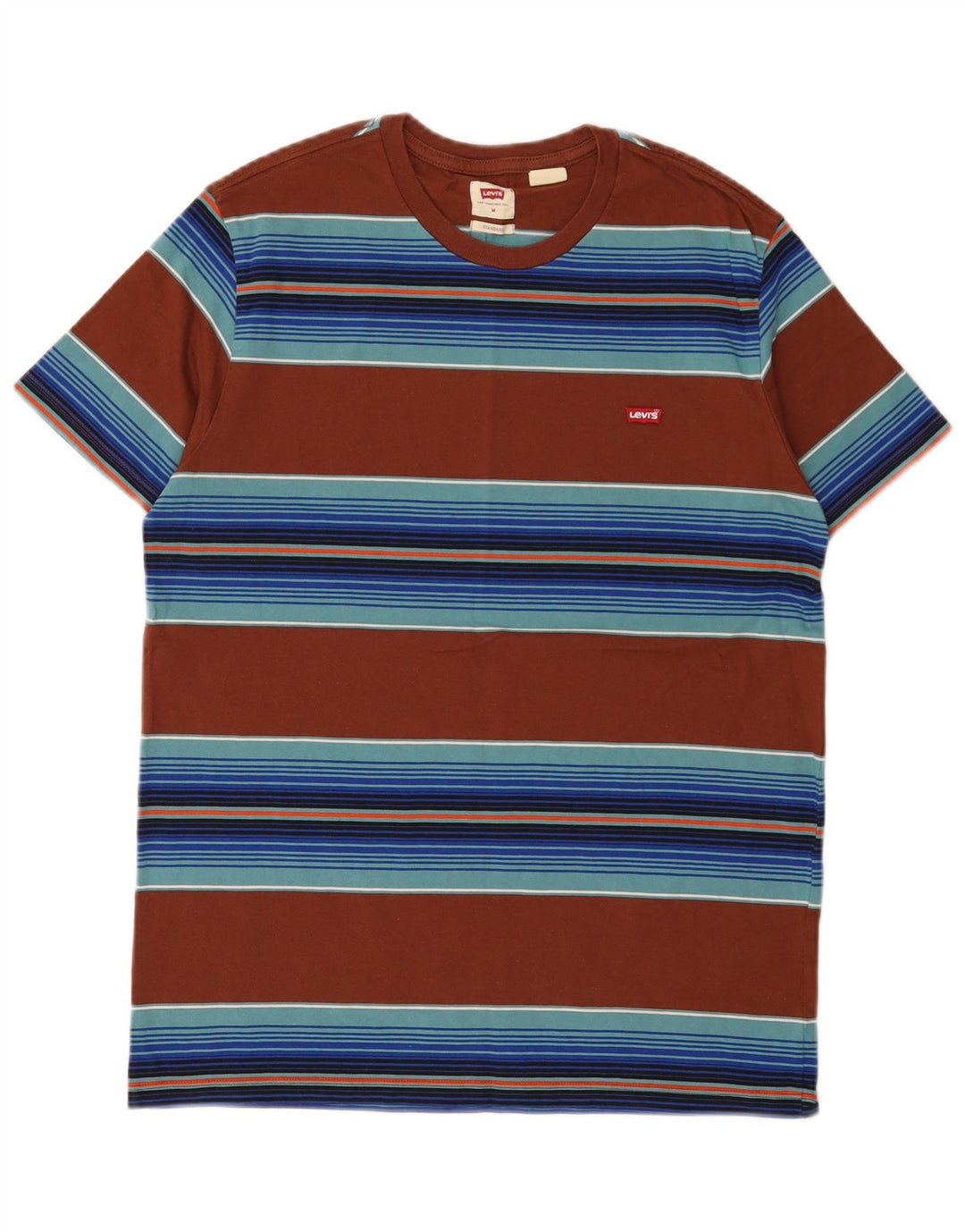 Tricou Levi's Standard Fit pentru bărbați Top cu dungi maro mediu