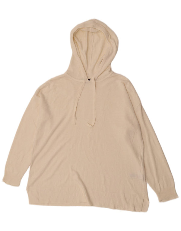 Marks & Spencer Pulover supradimensionat cu glugă pentru femei UK 16 Large Bej