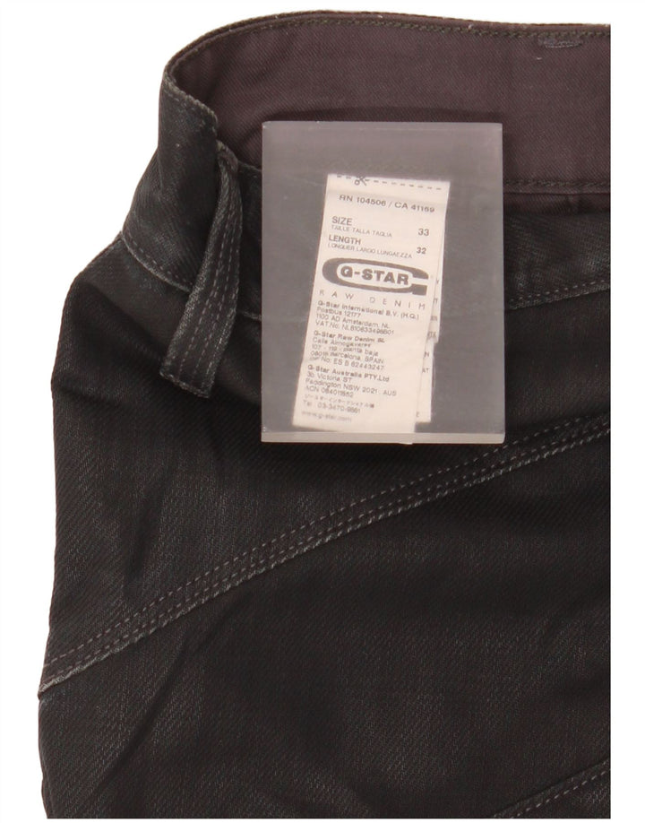 Pantaloni cargo subțiri pentru bărbați G-Star L33 L32 bumbac negru