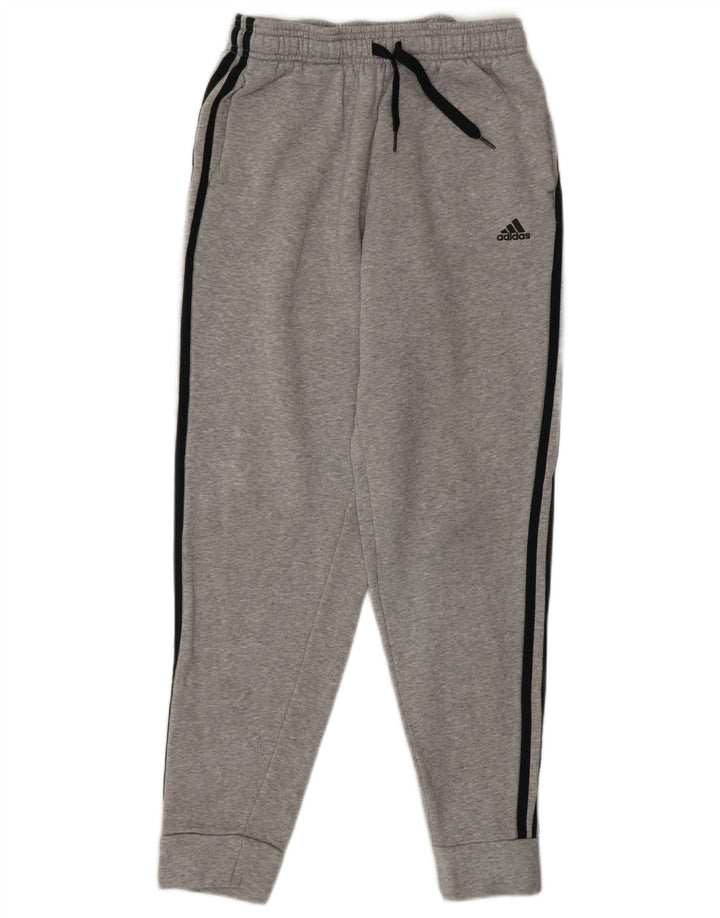 Pantaloni de trening Adidas baieti Joggeri 13-14 ani bumbac gri