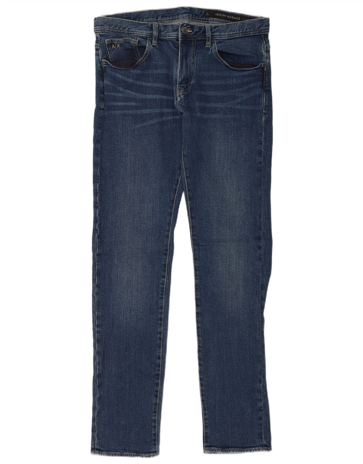 Blugi slim pentru femei Armani Exchange L32 L34 Bumbac albastru