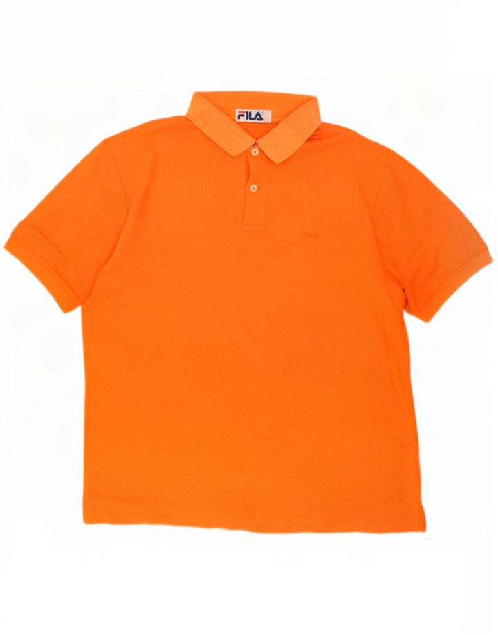 Tricou Polo Bărbați Fila IT 46 Bumbac Portocaliu Mic