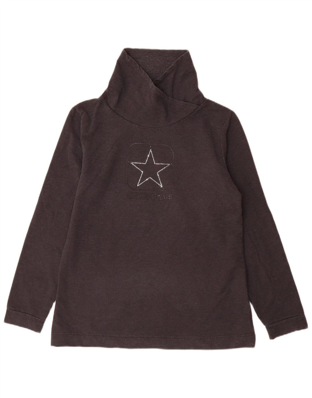 Pulover pentru damă Converse Graphic Pulover UK 14 mare, gri bumbac