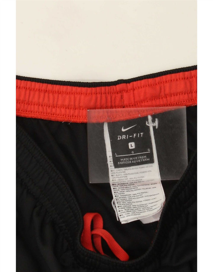 Pantaloni de trening Nike Dri Fit pentru bărbați, mari, negru, poliester color bloc