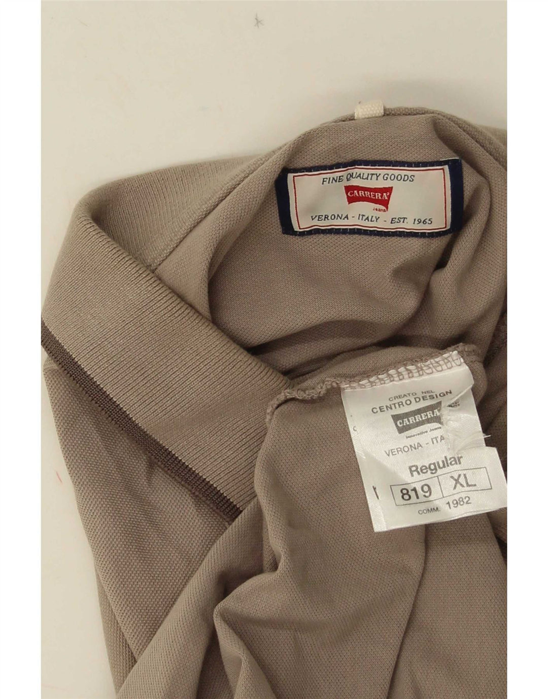 Cămașă polo pentru bărbați Carrera XL bumbac maro