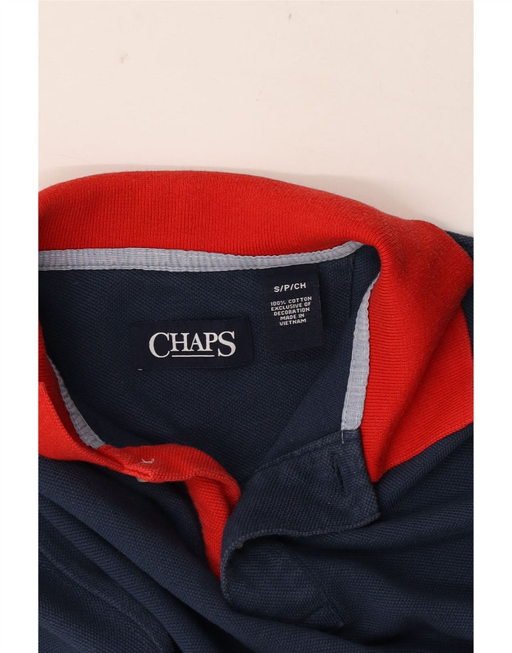 Tricou polo pentru rugby CHAPS pentru bărbați, bumbac, albastru bleumarin
