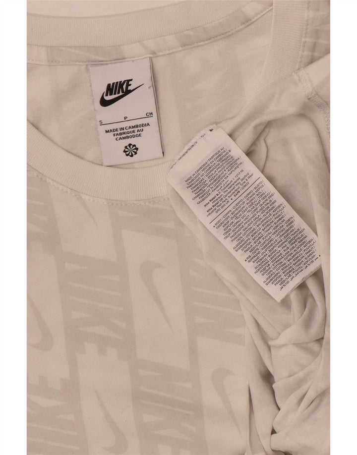 Tricou grafic Nike pentru bărbați Top mic, alb, bumbac
