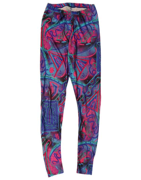 Leggings pentru femei VINTAGE UK 6 XS Multicolor Geometric
