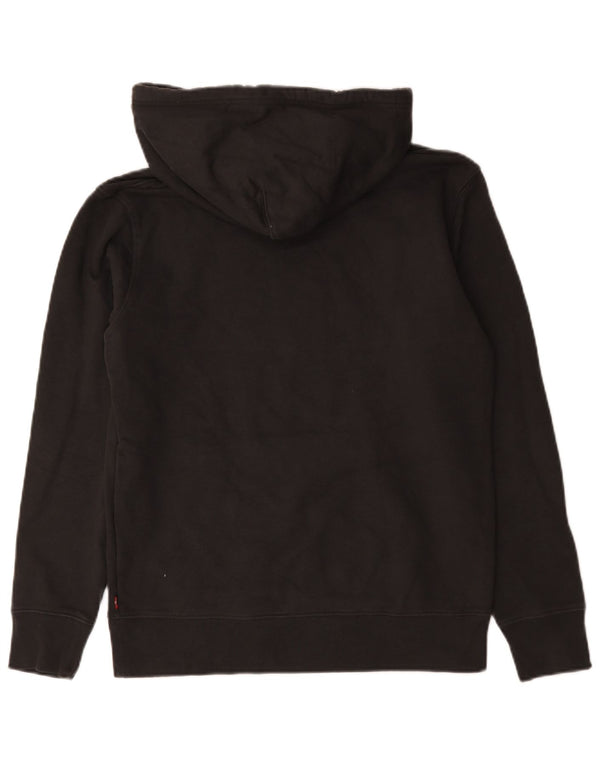 Levi's Mens Standard Graphic Hoodie Jumper Small Black Cotton