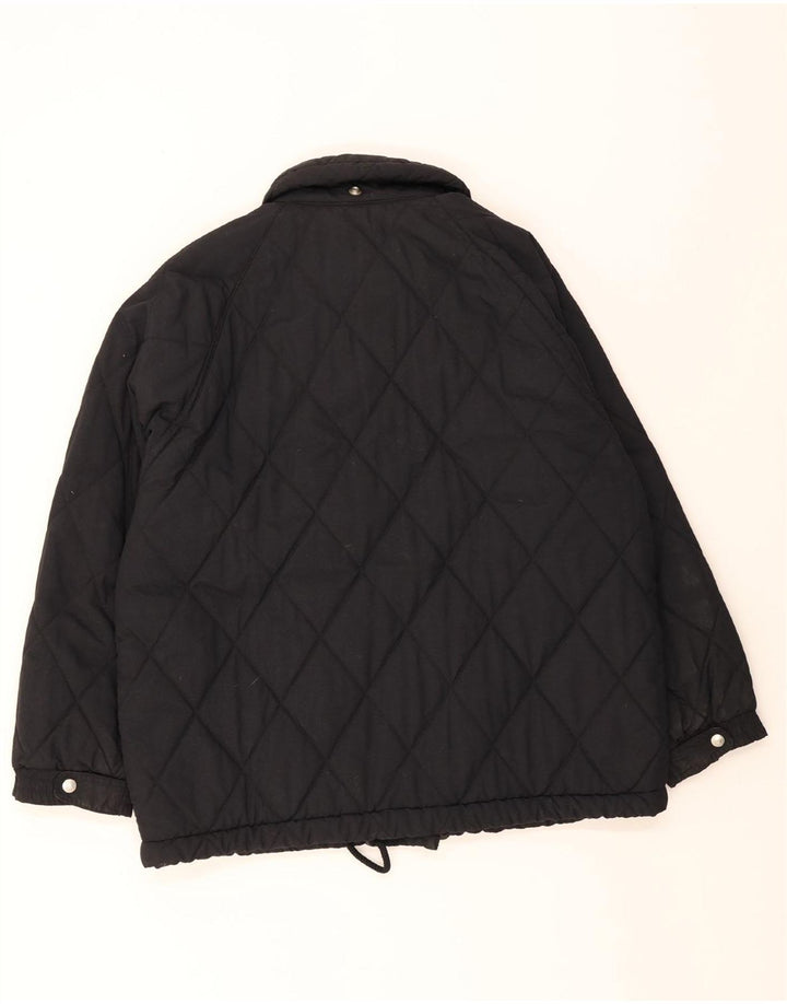 BELFE & BELFE Womens Oversized Quilted Jacket IT 44 Medium Black Vintage Belfe & Belfe and Second-Hand Belfe & Belfe from Messina Hembry 