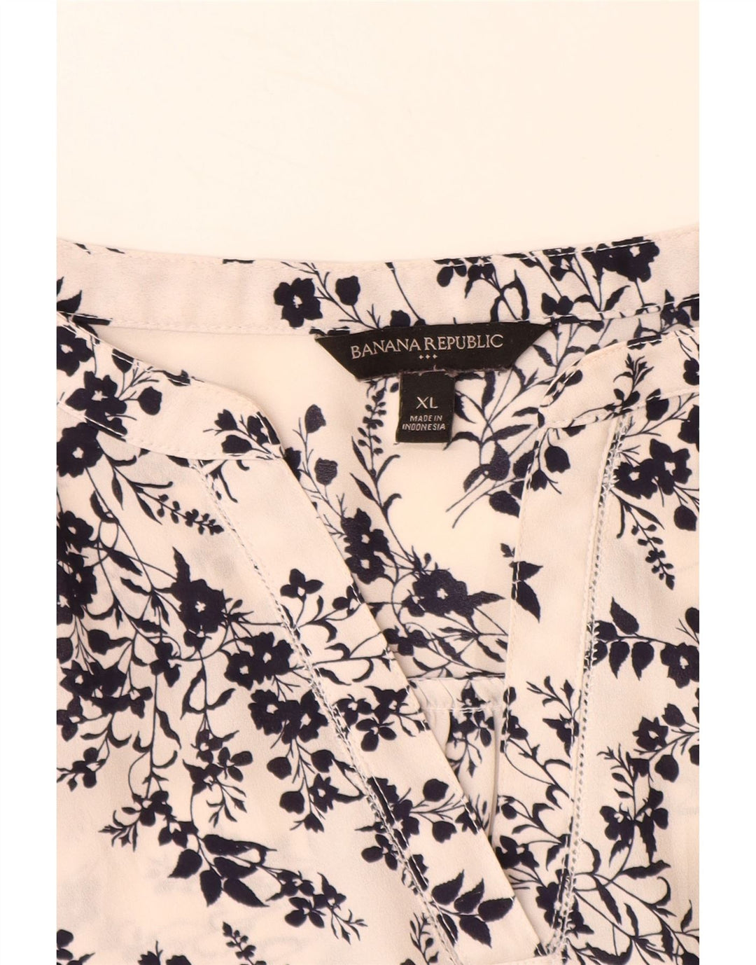 Bluză pentru femei BANANA REPUBLIC Top UK 18 XL Off White Floral