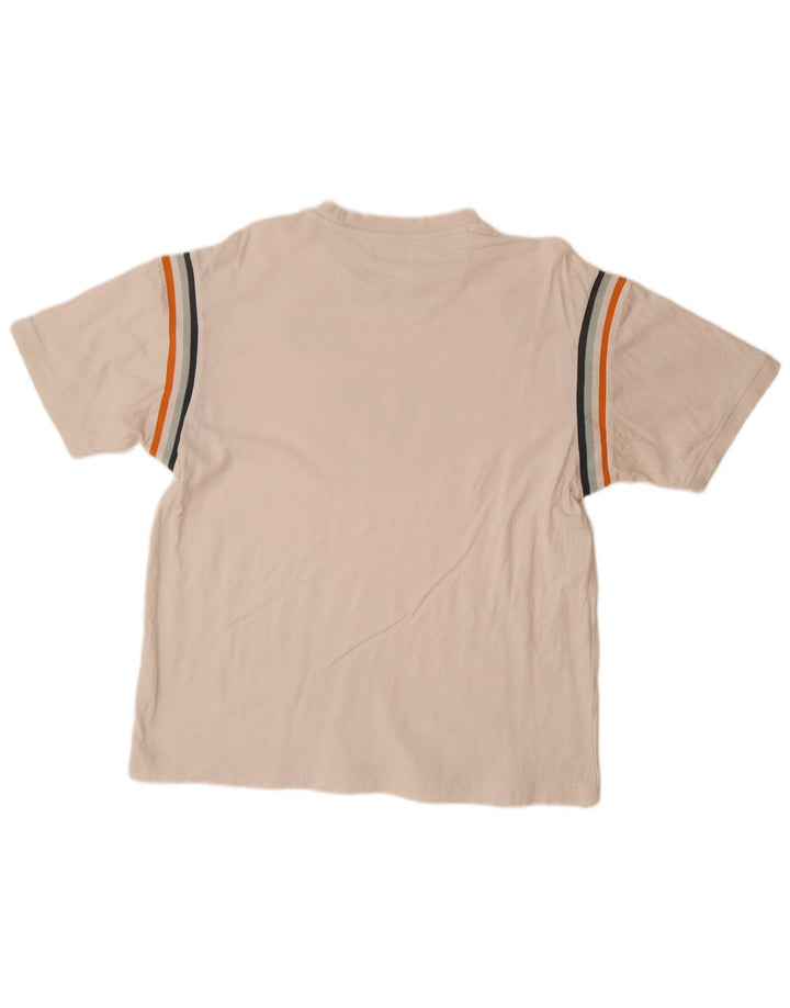 Tricou grafic pentru bărbați FILA Top mare din bumbac alb