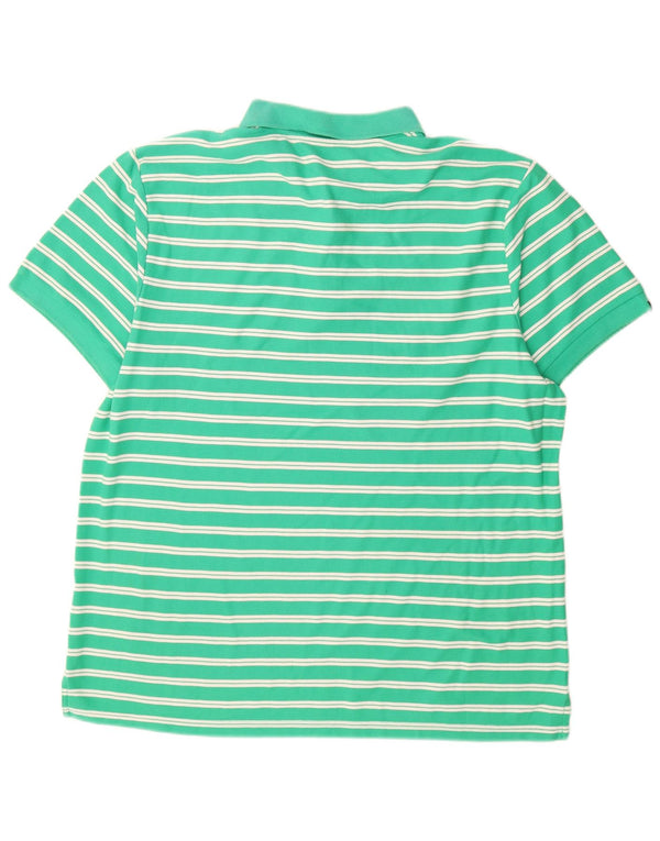 Tricou polo Nike pentru bărbați UK 50/52 2XL, bumbac cu dungi verzi