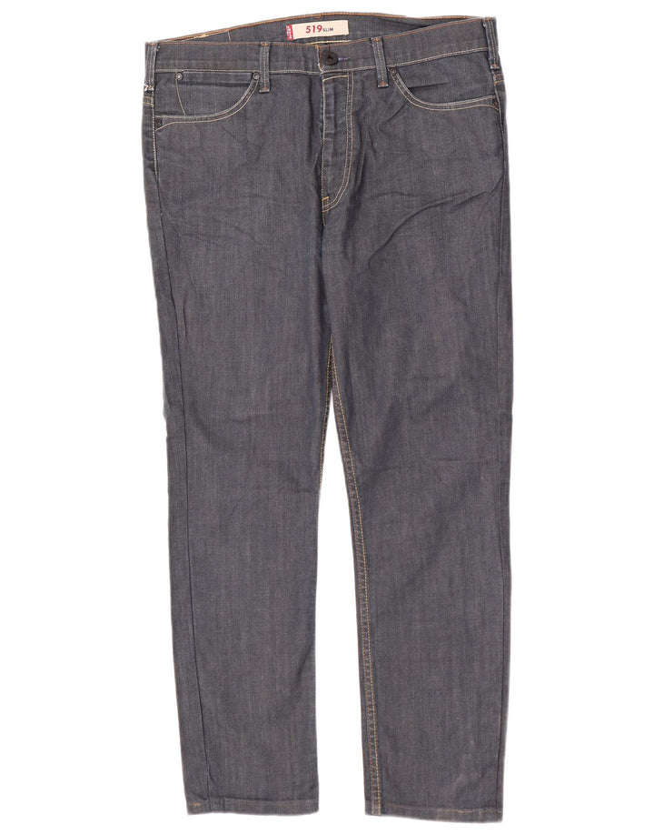 Blugi pentru bărbați Levi's 519 Slim W36 L29 Bumbac bleumarin