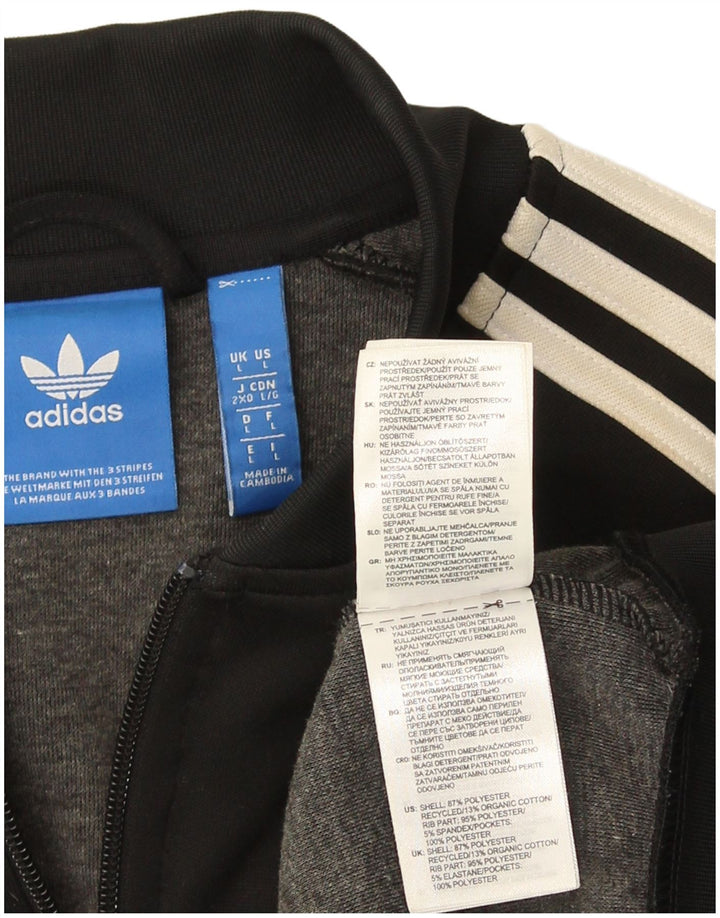 Jachetă de trening pentru bărbați Adidas, mare, negru, poliester