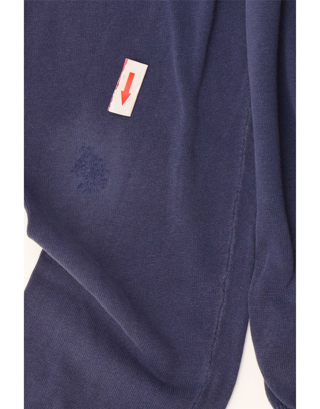 Pulover Massimo Dutti pentru bărbați, cu gât crew, bumbac mediu albastru bleumarin