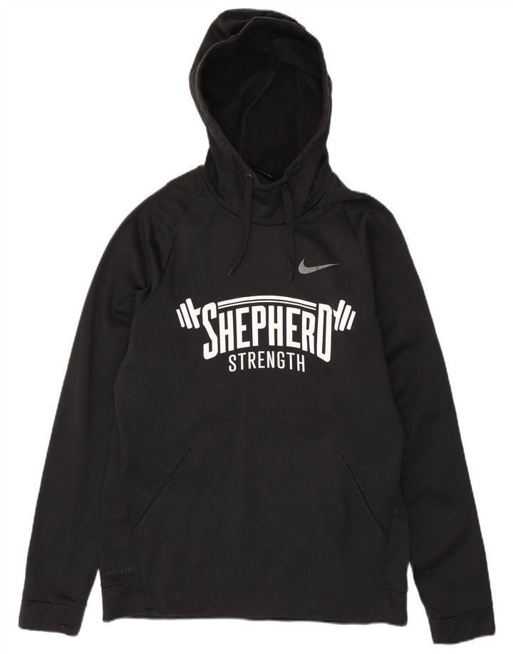 Pulover Nike Dri Fit Graphic pentru bărbați, poliester mediu negru