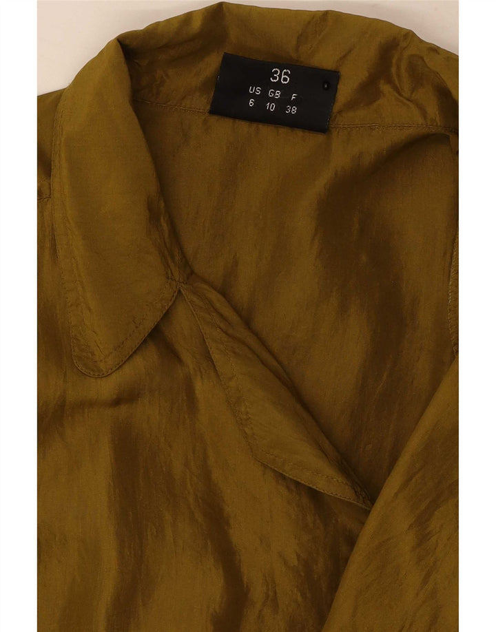 Jachetă bomber supradimensionată pentru femei vintage UK 10 mic kaki