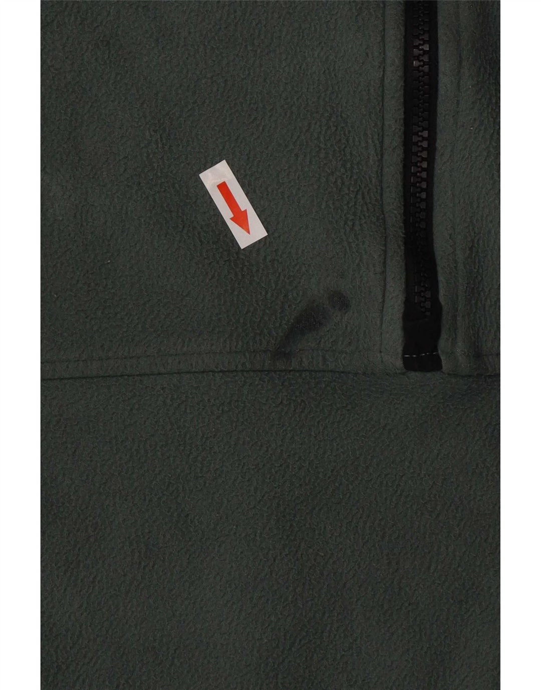 Pulover pentru bărbați The North Face, cu fermoar și gât, din poliester verde mare