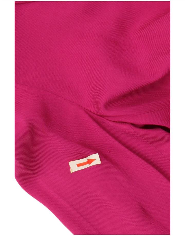 Jachetă ZARA pentru femei, cu croiala largi, cu două piepturi, UK 6 XS, roz, viscoză