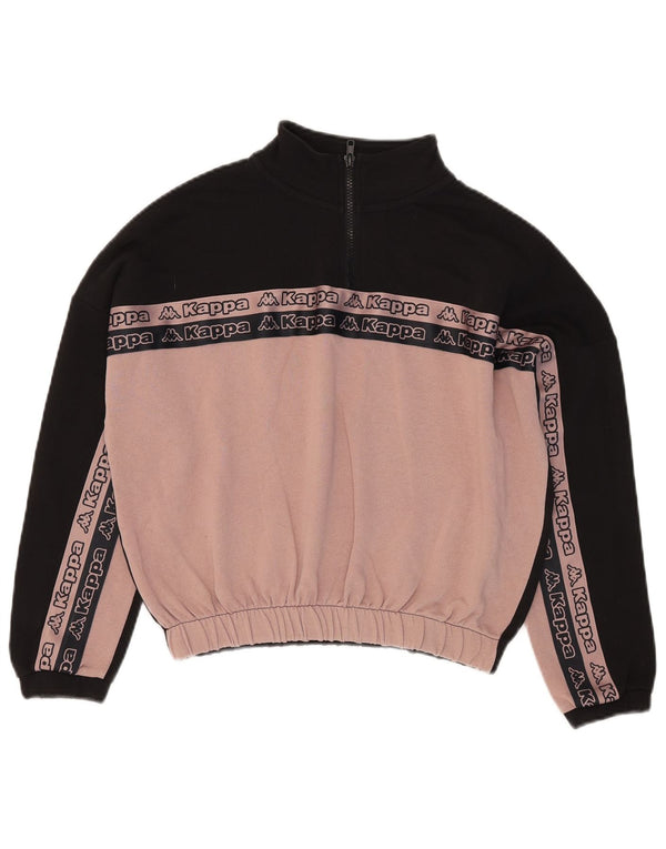 Pulover cu grafic supradimensionat pentru femei Kappa UK 10 Mic Negru
