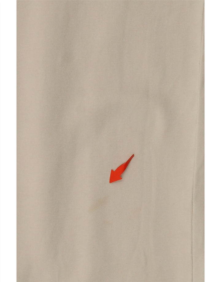 TRUSSARDI Pantaloni de trening pentru femei UK 14 Bumbac alb mediu mediu