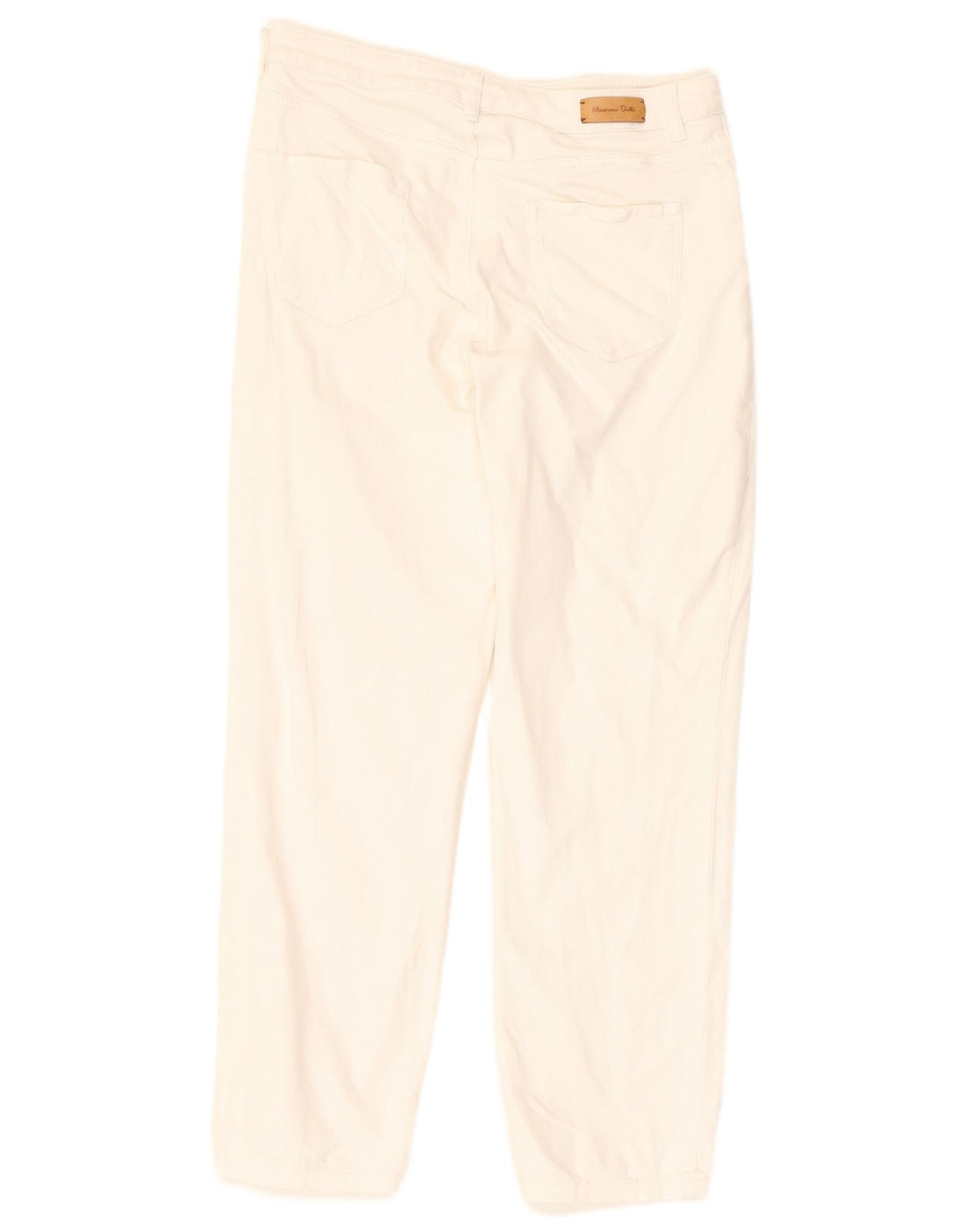 MASSIMO DUTTI Womens Straight Jeans EU 38 Small W28 L26 White