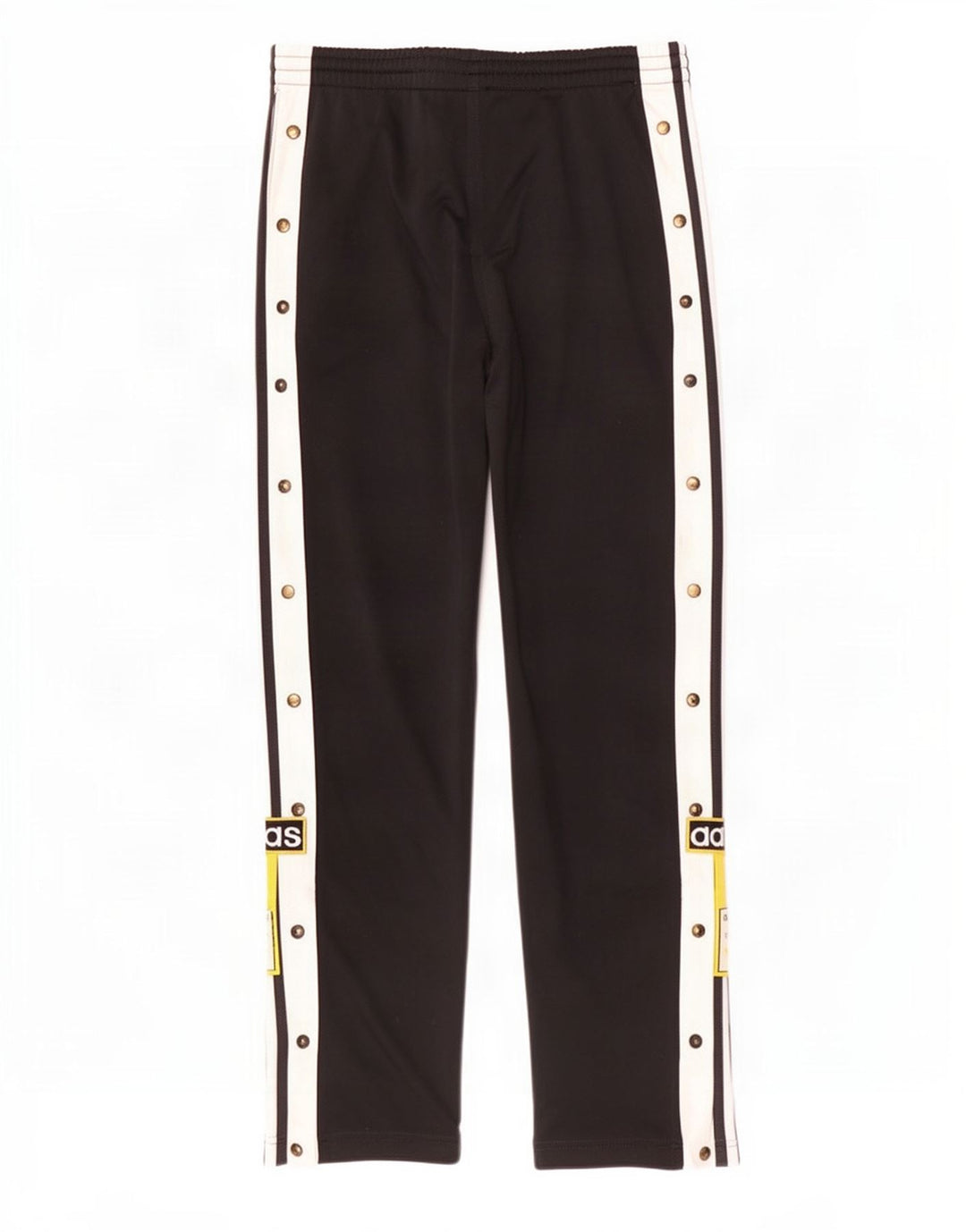 Pantaloni de trening grafic pentru bărbați Adidas, negru mediu, poliester bloc de culoare