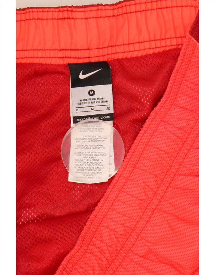 Pantaloni scurți de înot grafic Nike pentru bărbați, roșu mediu, poliester color bloc