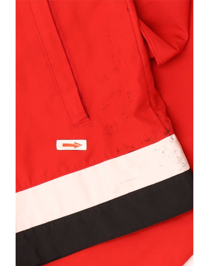 Jachetă de top pentru trening Adidas TSV Loccum pentru bărbați, roșu, poliester color bloc
