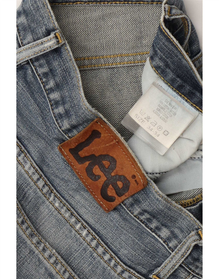 Blugi pentru bărbați Lee Denver Bootcut W34 L29, bumbac albastru